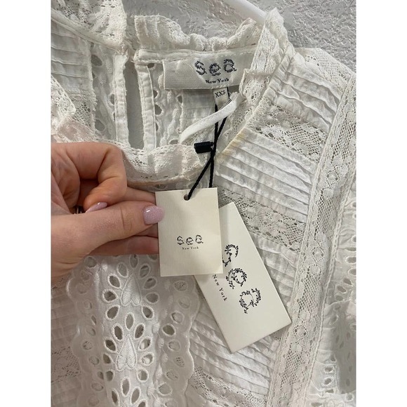 NWT Sea New York Georgina Ruffle Minidress - Picture 6 of 9